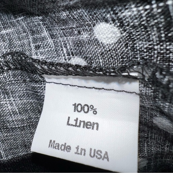 Lisa Bayne Size Small 100% Linen Top - Picture 4 of 6